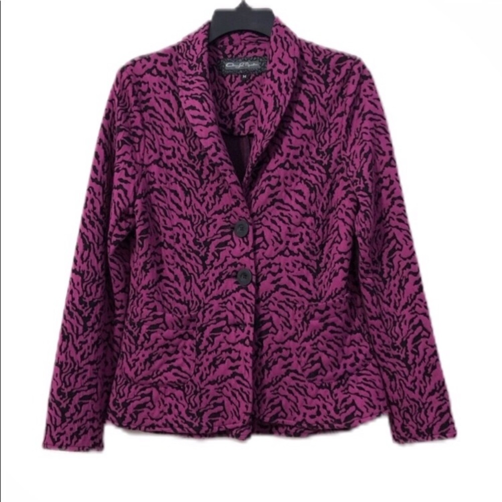 Cheryl Nash Animal Print Women’s Blazer Medium